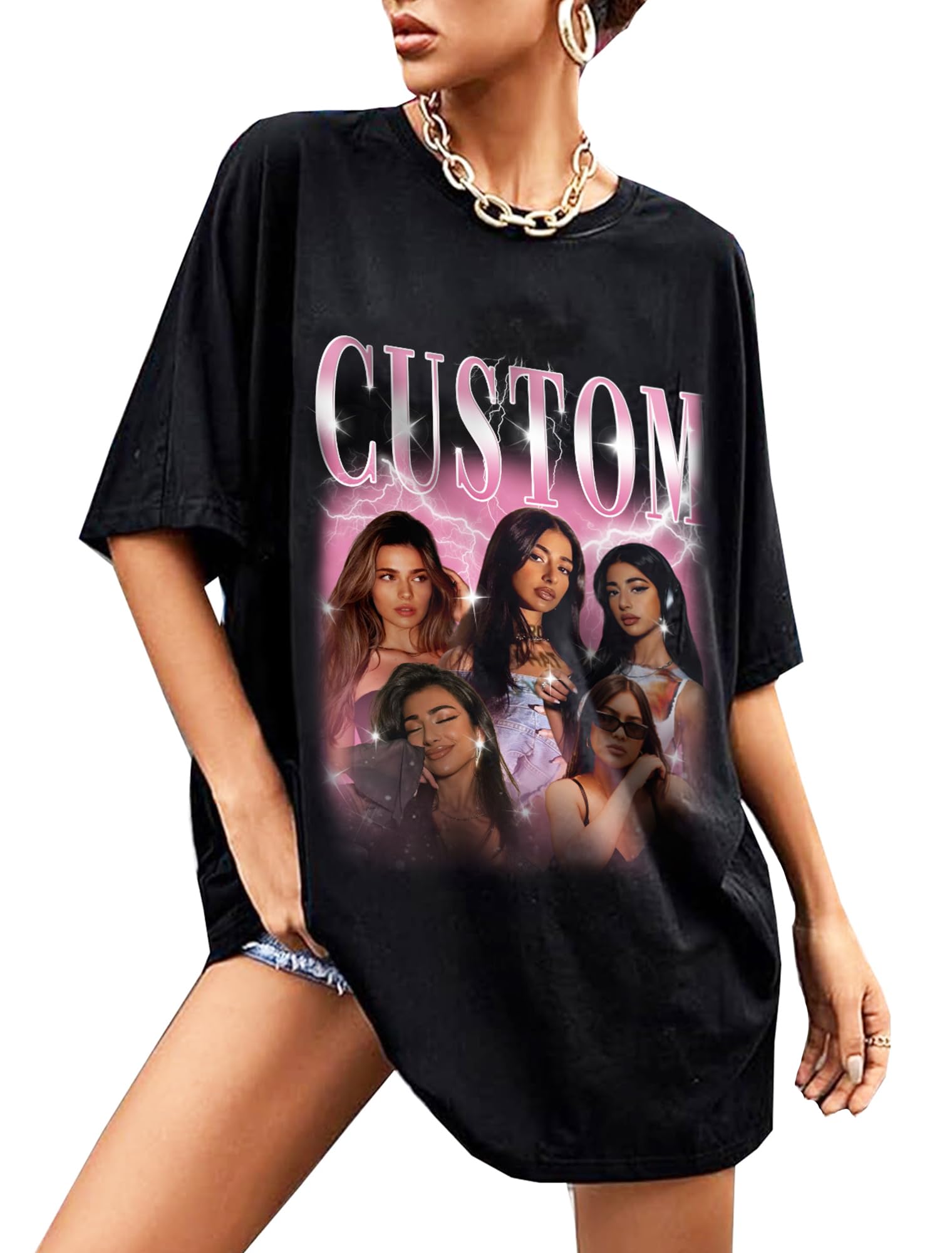 ミュージシャン PHOTO PRINT T-SHIRT 71+KzlwPsEL.jpg